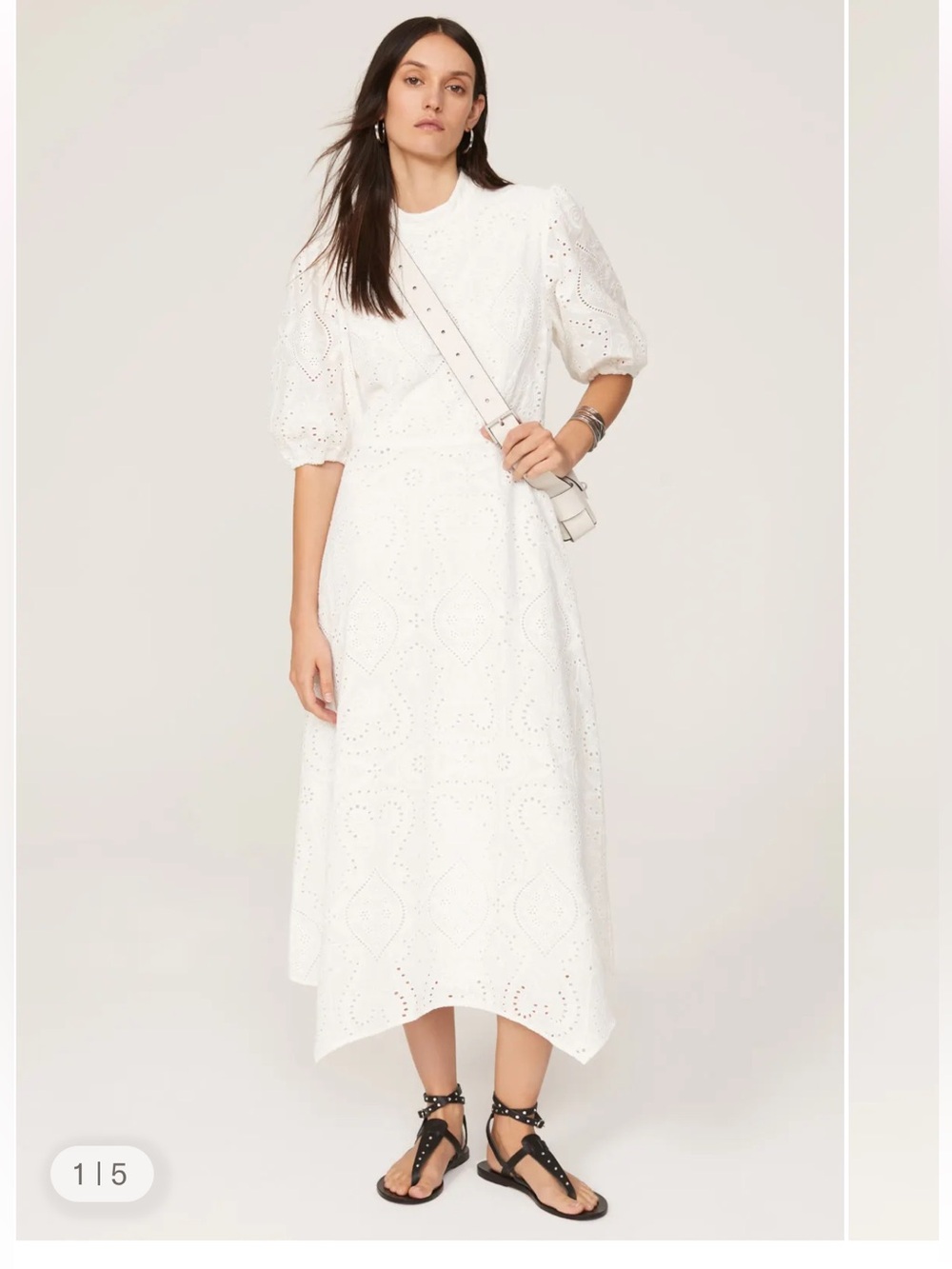 Allsaints white gorgeous eyelet dress